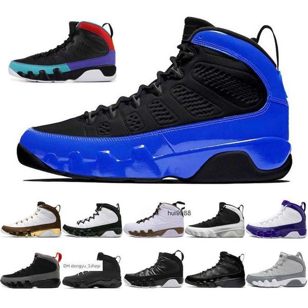 

jumpman 9 men basketball shoes change the world dream bred gym red university gold silver glitter 9s og racer og designer shoes, Black