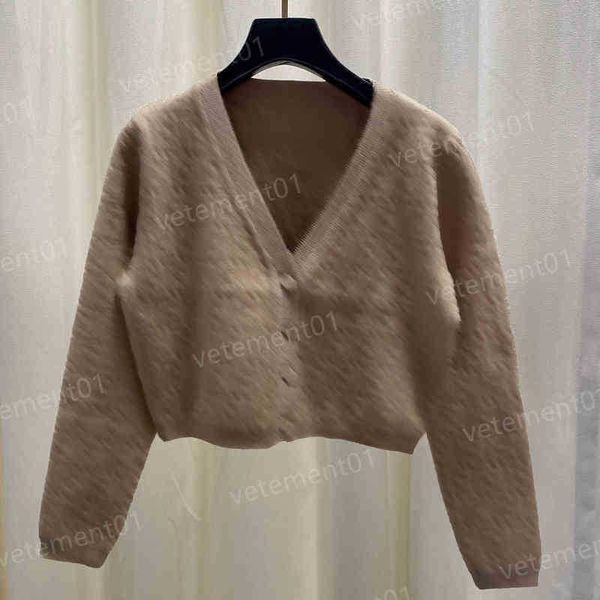 

luxury women sweater high-quality silver thread v-neck cardigan with full-body logo print knit jacket designer womens sweaters, White;black