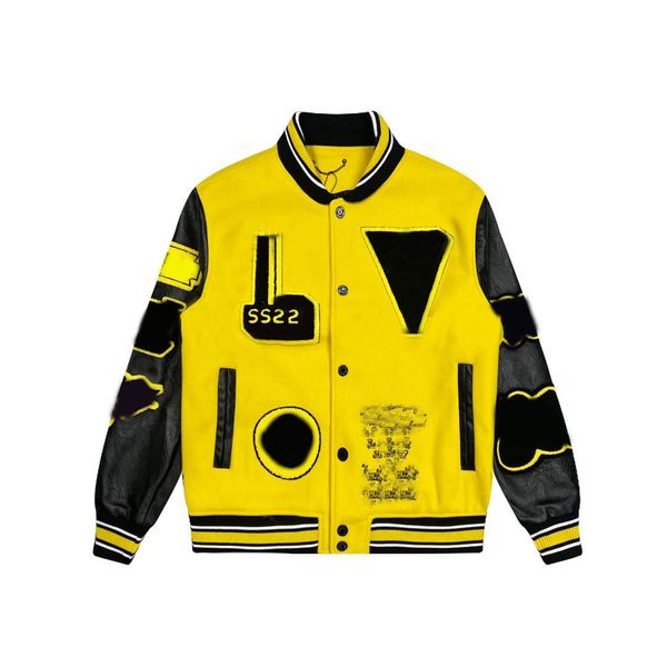 

jackets baseball brand  vintage mens bomber coats letter embroidery autumn men hip hop loose varsity nq3s keep warm x xl m 4h7a, Black;brown