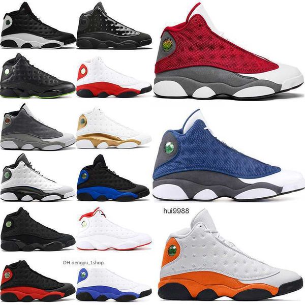 

basketball shoes playground trainers men sports sneakers for men black cat lucky green bred court purple jumpmans 13 flint 13s r