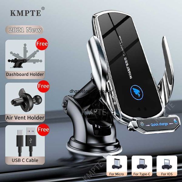 

fast charge car phone holder wireless charger qi 15w charging for iphone 11 12 pro for xiaomi samsung huawei magnetic