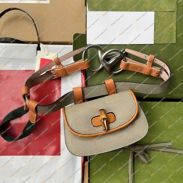 

ladies fashion casual designe luxury bamboo bumbag waist bags crossbody shoulder bag messenger bags 681137 purse pouch