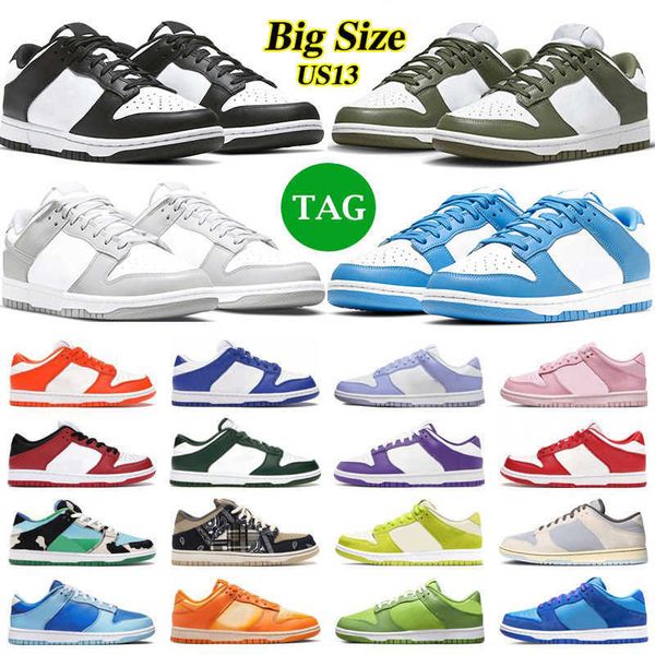 

big size casual shoes for men women unc panda sneakers designer syracuse grey fog university red womens sports trainers, Black