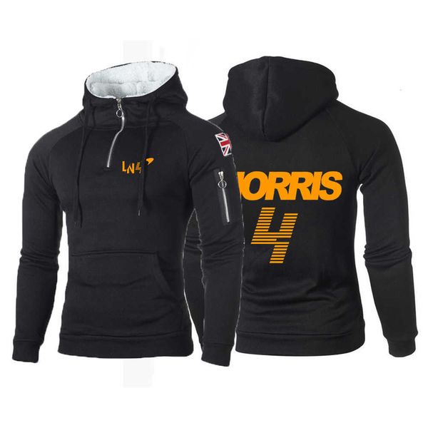 

dcgv men's hoodies sweatshirts f1 mclaren team racing fans 2022 men's lando norris new print hoodies tracksuit autumn sweatshirt, Black