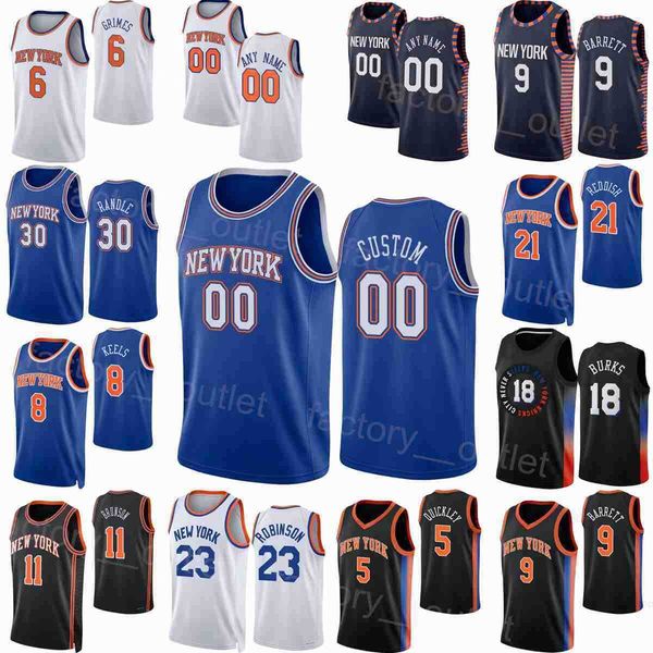 

earned basketball icon classic printed trevor keels jersey 3 jalen brunson 11 alec burks 18 obi in 1 cam reddish 21 quentin grimes 6 for spo, Black;red