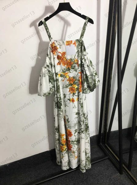 

casual dress womens heavy duty bead floral printing dresses drop shoulder strap short sleeve maxiskit soft lining with light-proof design wo, Black;gray