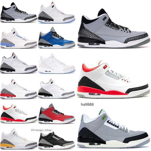

basketball shoes sports jorden3s sneakers black cement racer blue fire red court purple cool grey unc laser orange for men jumpman