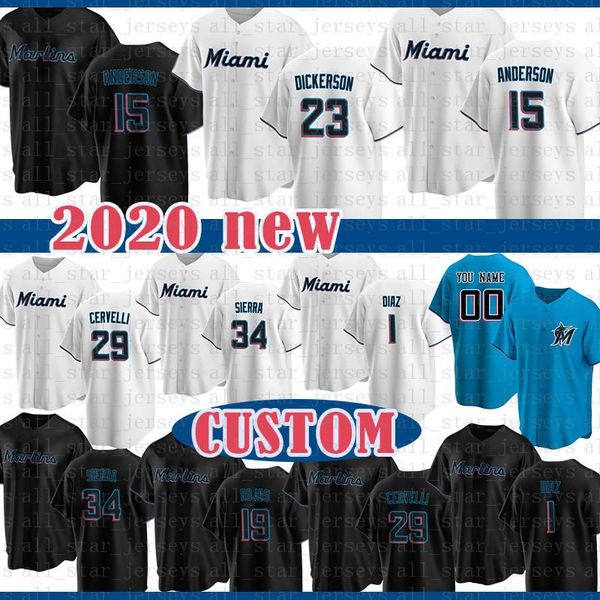 

miami custom 13 starlin castro baseball jersey 27 giancarlo stanton 16 jose fernandez 11 realmuto 41 bour 42 jackie robinson 14 martin prado, Blue;black