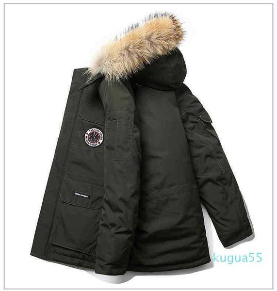 

canadian goode winter canadian goode jacket parkas cotton padded clothes plush thickened mens womens medium large warm gooses map table park, Black;white