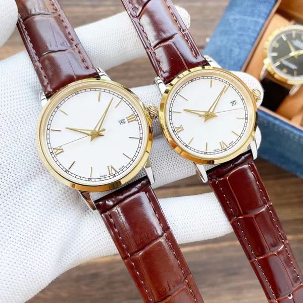

highquality luxury designer mens watch womens watchs movement watches datejust montre men gold watch classic wristwatch automatic mechanic w, Slivery;brown