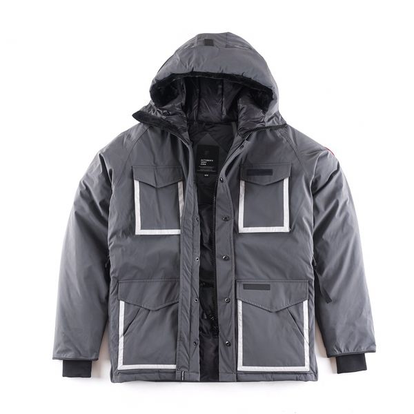 

down jacket keep warm winter jacket gray men and women thicken outdoor coat essential cold protection, Black