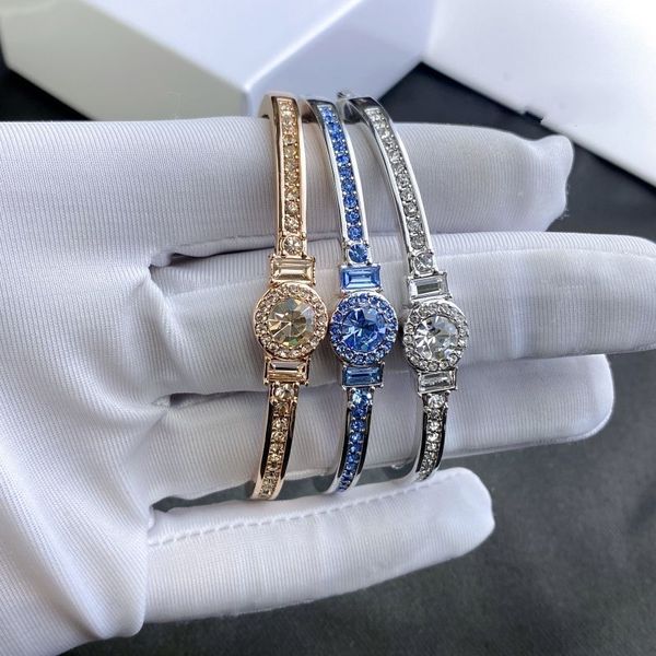 

bangle bracelet designed jewerly new rose gold fashion diamond-encrusted lady bracelet joker little broken diamond bracelets, Black