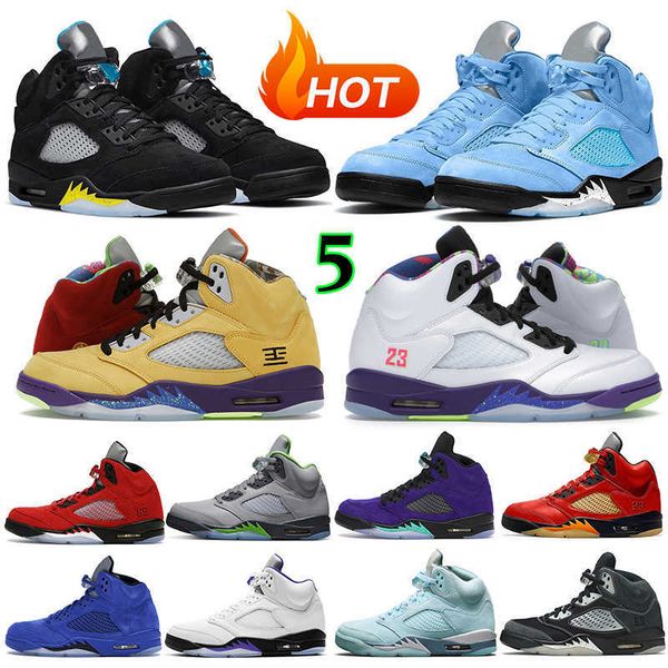 

basketball shoes sports sneakers raging red concord blue bird racer blue metallic green bean jumpman 5 men 5s oreo unc anthracite alternate