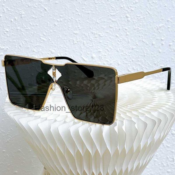 

designer glasses mens women cyclone metal sunglasses z1700u black lens gold metal frame men and womens designer fashion glasses size 58-16-1, White;black