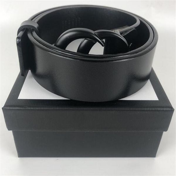 

high-quality luxury men designers belts cintura ceinture femmes gurtel fashion leather belt width 3 8cm with box302j, Black;brown