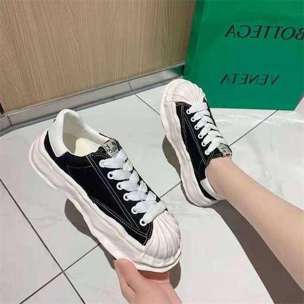 

home shoes casual dissolving women's spring korean thick sole single low shell head leisure ugly cute canvas eyo5