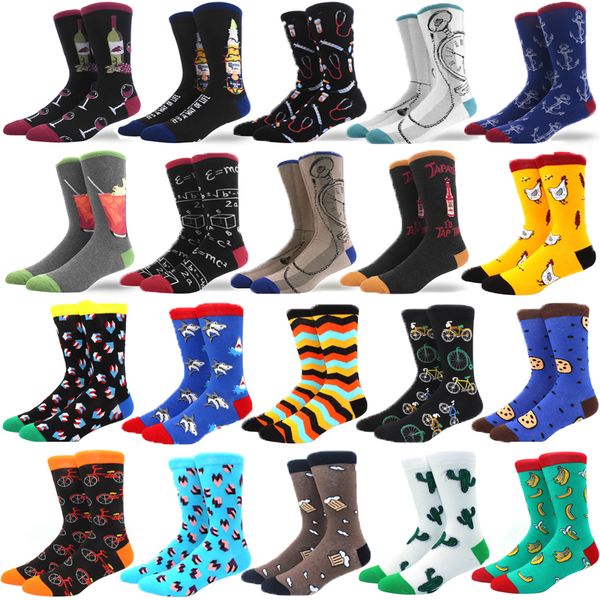 

socks colorf men 39s harajuku happy funny symbol international chess geometric forma cotton sock christmas gift drop delivery 2022 smtjw, Pink;yellow