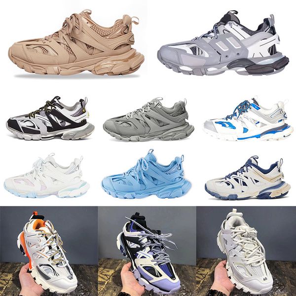 

2023 casual shoes triple s track 3.0 sneakers transparent nitrogen crystal outsole running shoes mens womens trainers black white green eur
