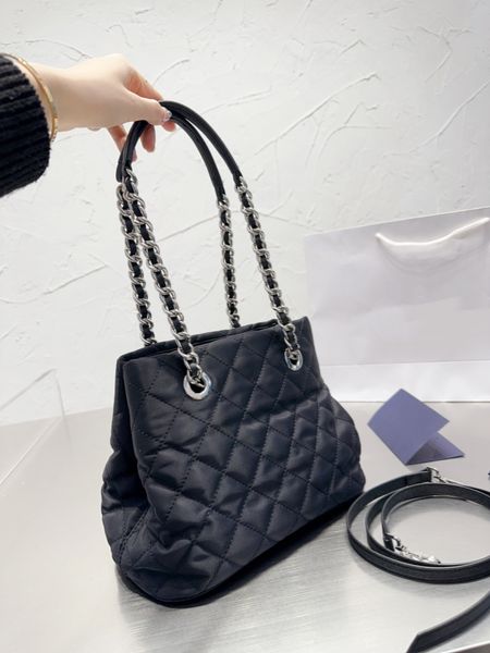 

tz women classic black handbags luxury parachute bag large capacity shopping bags detachable shoul der strap crossbody bag fashion shoulder