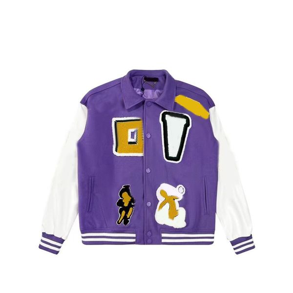 

vintage mens jackets  baseball brand bomber coats letter embroidery autumn men hip hop loose varsity nq3s keep warm x xl m que8, Black;brown