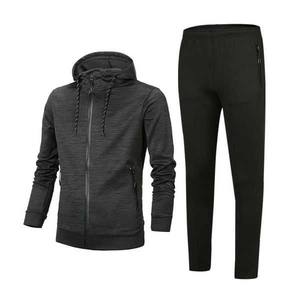 

designer tracksuit 2018 version spring autumn mens tracksuits fashion zipper suit pants mens casual sweatshirt sport sui168i, Gray