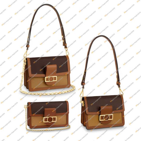 

ladies fashion casual designe luxury dauphine mini pm shoulder bags handbag chain bag 5a 3 size m44391 m68746 m44580