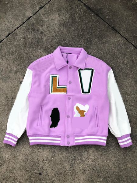 

jackets baseball brand  vintage mens bomber coats letter embroidery autumn men hip hop loose varsity nq3s keep warm x xl m kh1o, Black;brown