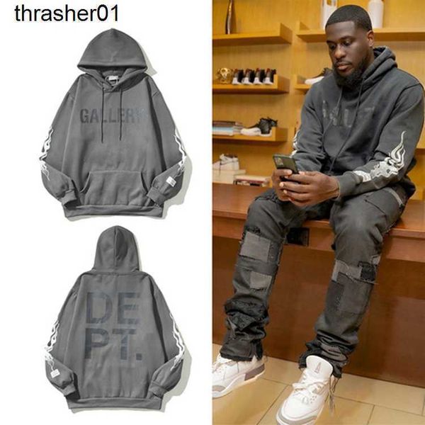 

men's hoodies designer sweatshirts fashion galery dept lettering fashion streetwear hoodie, Black