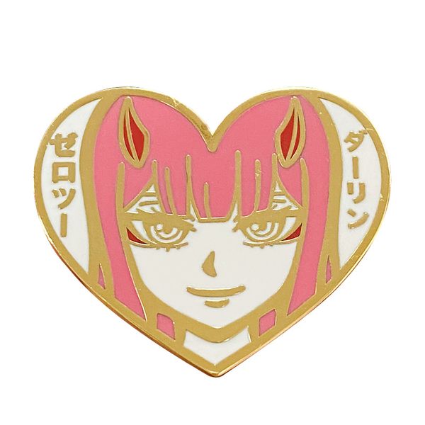 

other fashion accessories zero two brooch darling in the franxx anime fans flair addition, Silver