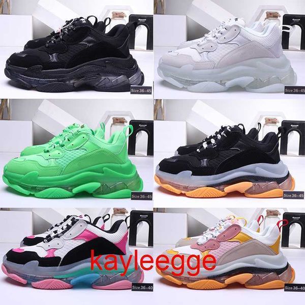 

bowling shoes casual shoes old dad trainers women sneakers white black green 17fw triple-s eur 36-45