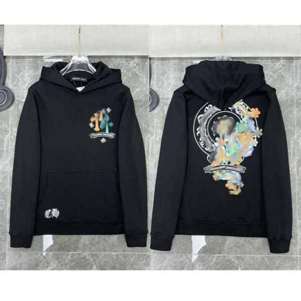 

fashion mens luxury sweatshirts designer hoodies sanskrit sweater zipper hooded cross pullover hoodie casual men women coat sweatshirt jack, Black