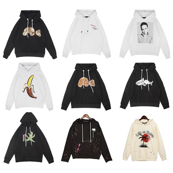 

men's hoodies winter fashion designer's luxury hoodie spray letters long sleeve pullover hooded sweatshirt, Black