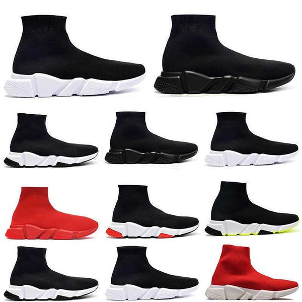 

selling original man woman shoes speed trainer sock 1.0 walking shoe paris lady black white red lace socks sports sneakers boots