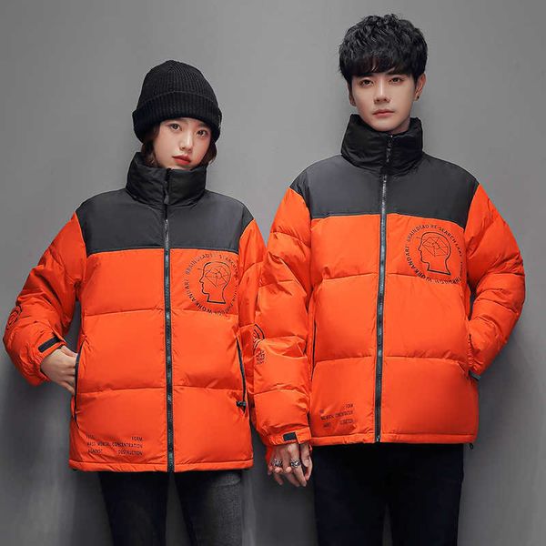 

new men's down jacket short lovers' cold proof clothing fashion trend coat, Black