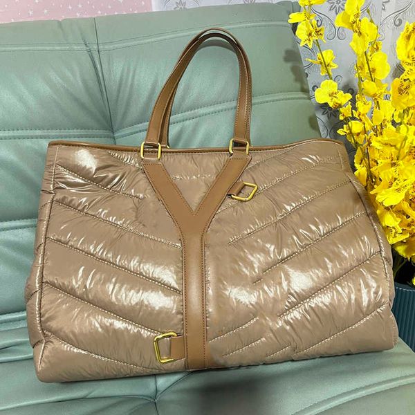 

2023 totes y designer bags women handbags fashion down tote large capacity handbag crossbody underarm bag commuter casual
