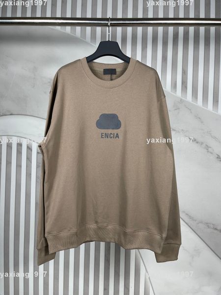

2023ss spring and summer new hoodies high shirt grade cotton sweatshirts printing short pants sleeve round neck panel t-shirt size s-m-l-xl-, Black;brown