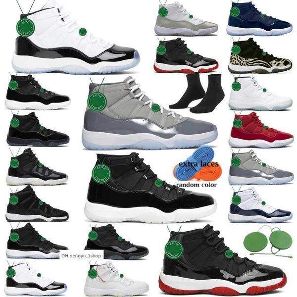 

jumpman 11 sneakers basketball shoes sports trainers cool grey women low high cherry 72- bred gamma blue space jam citrus p designer og ai, Black