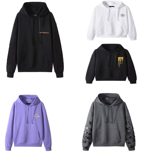 

designer hoodie high street hoodies lovers sweatshirt long sleeve tech fleece spring autumn pollover cotton casual 21 styles clothing size, Black