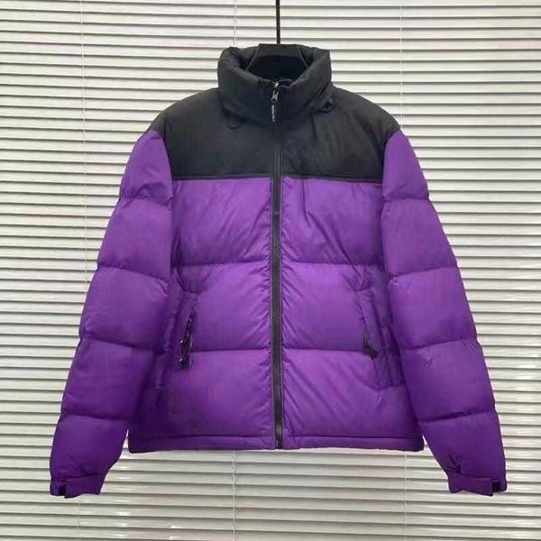 

designer luxury nortes down jacket fur ruff mens winter fit warm nft coat exterior lnterior womens pockets zipper stretch rib cuff men parka, Black