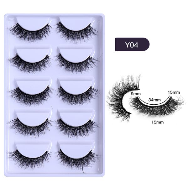 

handmade reusable multilayer false eyelashes soft & vivid curly crisscross thick mink fake lashes extensions makeup for eyes easy to wear dh