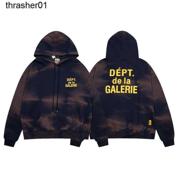 

men's hoodies designer sweatshirts galery dept fashion brand loose pullover fashion hoodie sweatshirt, Black