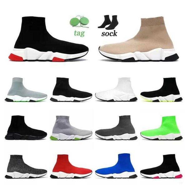 

casual shoes men mens 1.0 trainer sock shoe womens sneakers designer socks woman shiny knit speed 2.0 runner sneaker master embossed speeds, Black