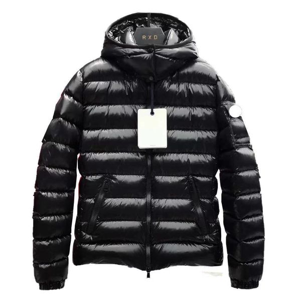 

mon womens french brand down jacket coat hooded maya outerwear waterproof windbreaker thick clothing, Black