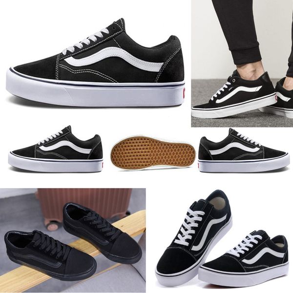 

men women running shoes old skool outdoor canvas sneakers classic designer casual slip on low skateboard sports trainer flip olds kool white