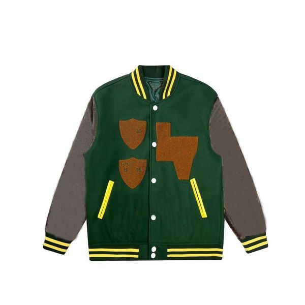 

vintage baseball brand  mens jackets bomber coats letter embroidery autumn men hip hop loose varsity nq3s keep warm x xl m 2s5n, Black;brown