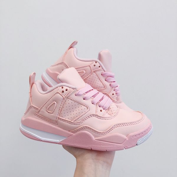 

designer kids shoes 4 low basketball jumpman 4s retro youth kid boys military sail muslin black university blue cat bred baby infantsq2na