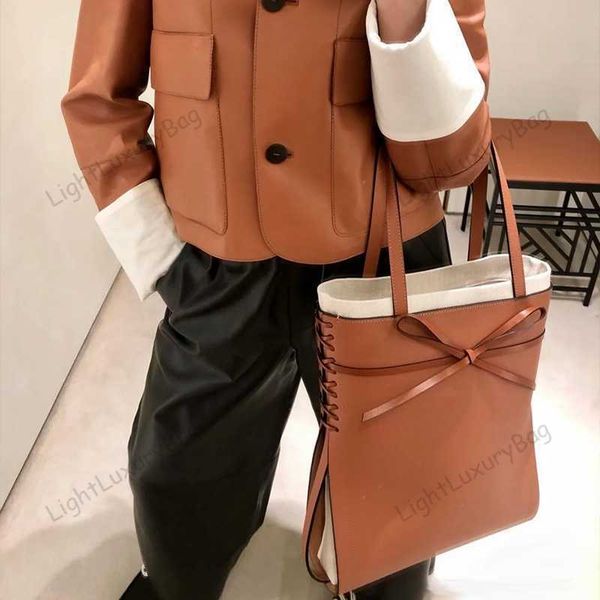

5a tote bag designer leather shoulder wallet crossbody bow handbags commute light luxury for women classic famous brand shopping purses 2210