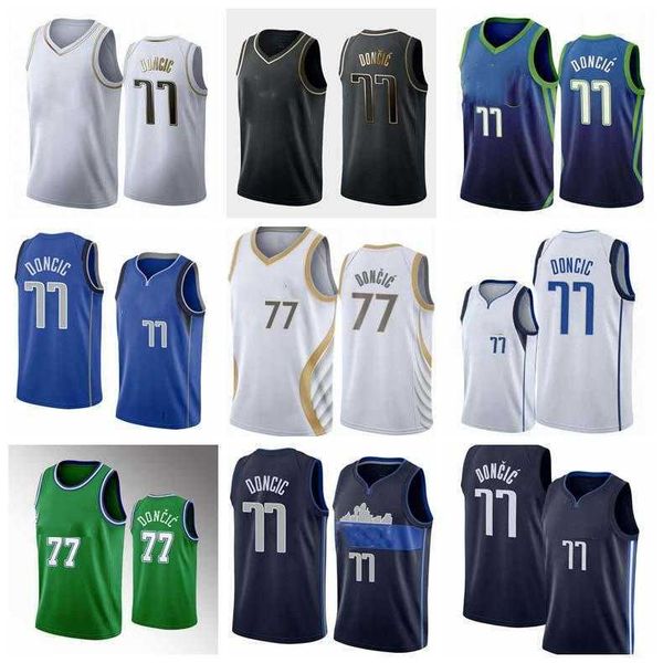 

2021 2022 2021 basketball jerseys luka doncic swingmen key players jersey, Black;red