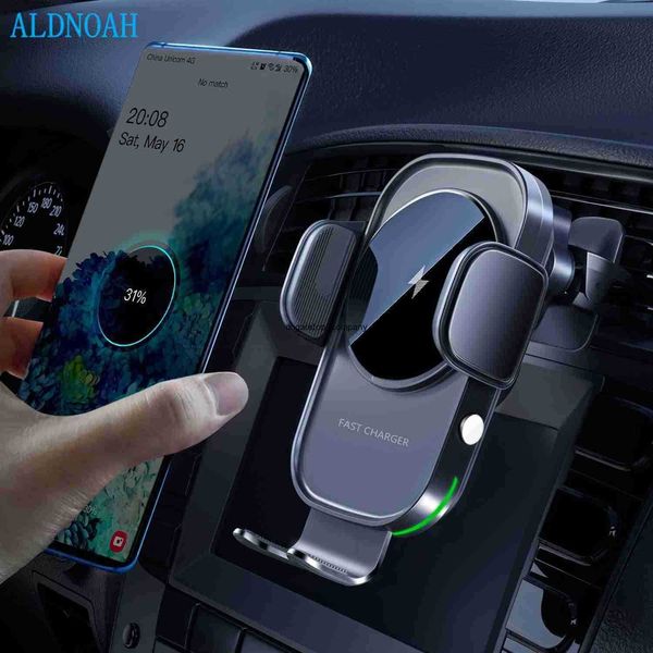 

fast charge 15w car wireless charger infrared sensor qi in air vent mount holder charging phone