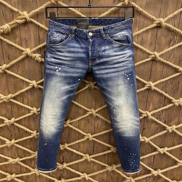 

the new brand fashion european and american summer mens wear jeans are mens casual jeans a9715313m, Blue